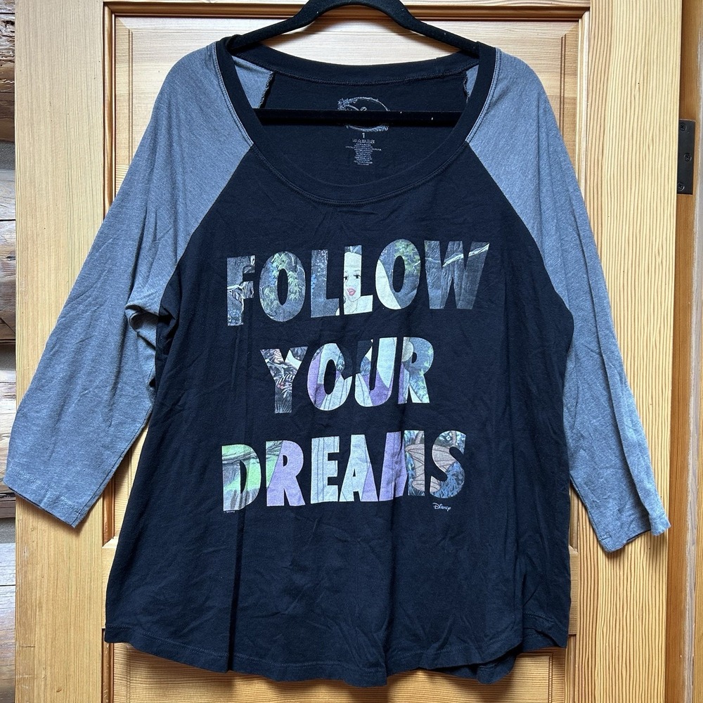 DISNEY Sleeping Beauty Princess Aurora Dreams Top Tee Shirt Women's Plus Size 1X